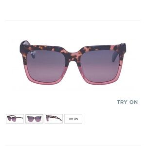 Maui Jim Rooftops Tortoiseshell Pink Gradient Sunglasses